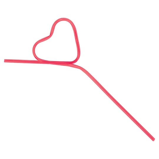Valentine&#x27;s Day Fun Heart Straws, 24ct.